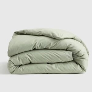 Quince 100% Organic Percale Cotton Sage Duvet Cover! Queen (596)
